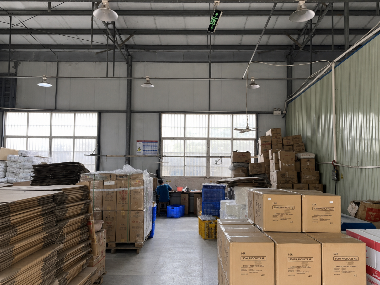Warehouse operations at the Uncommon factory