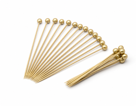 Gold cocktail picks