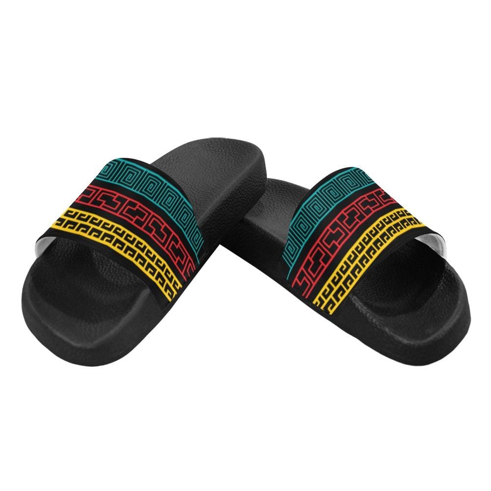 Mens Slide Sandals, Multicolor Print